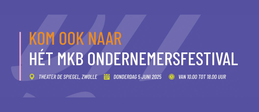 Uitnodiging voor inspirerend MKB Ondernemersfestival op 5 juni - NIVRE